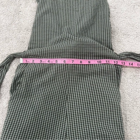 RVCA Sleeveless Jumpsuit Women’s Sz L Green&Black Check Pattern - Picture 11 of 11